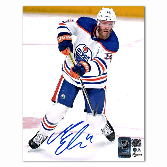 Mattias Ekholm Autographed Edmonton Oilers Away 8x10 Photo
