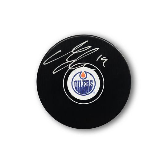 Mattias Ekholm Autographed Edmonton Oilers Hockey Puck