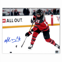 Melodie Daoust Autographed Team Canada Slap Shot 8x10 Photo