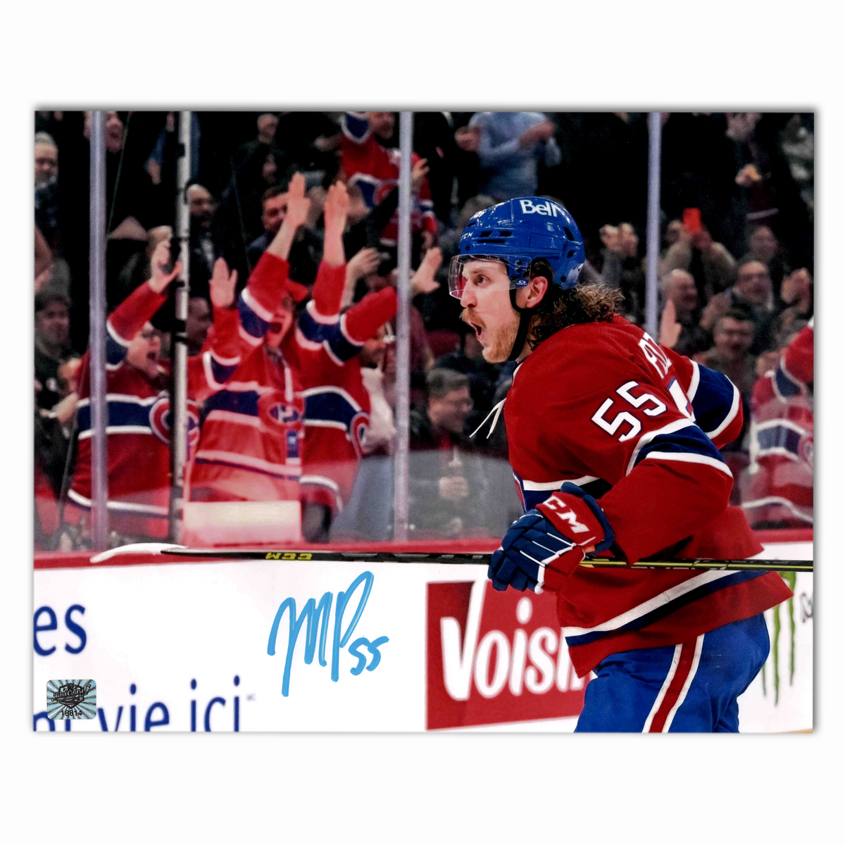Michael Pezzetta Autographed Montreal Canadiens Home 8x10 Horizontal Photo