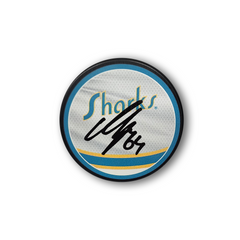 Mikael Granlund Autographed San Jose Sharks Reverse Retro Hockey Puck