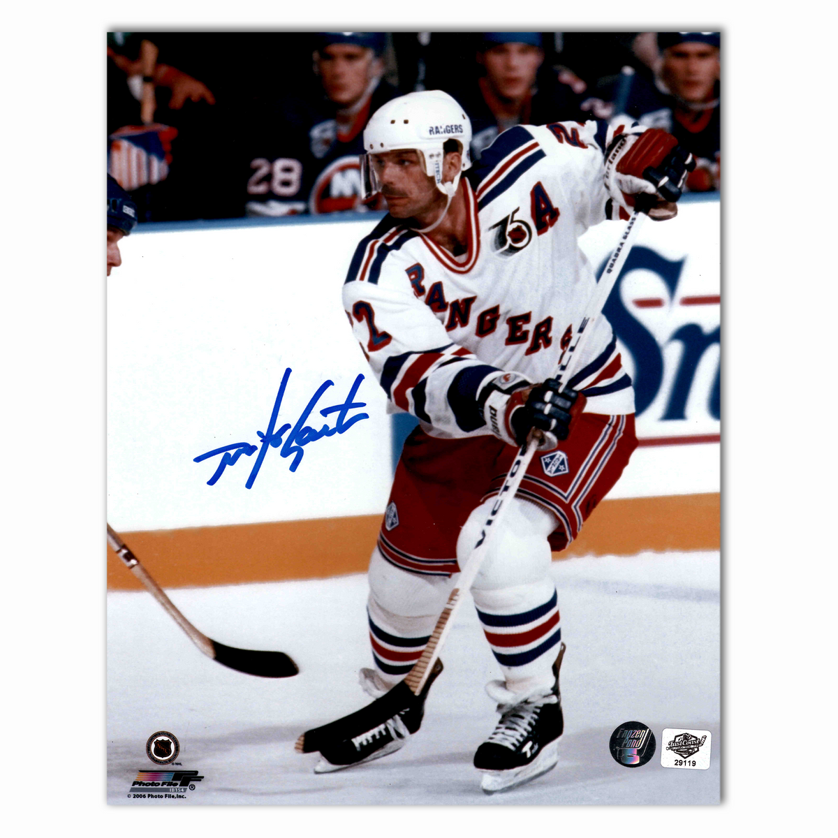 Mike Gartner Autographed New York Rangers 8x10 Photo