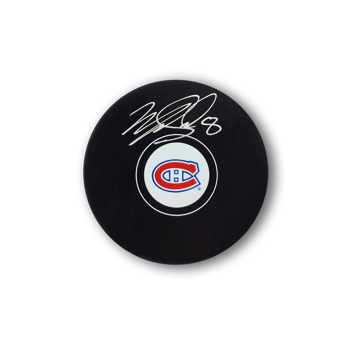 Mike Matheson Autographed Montreal Canadiens Hockey Puck