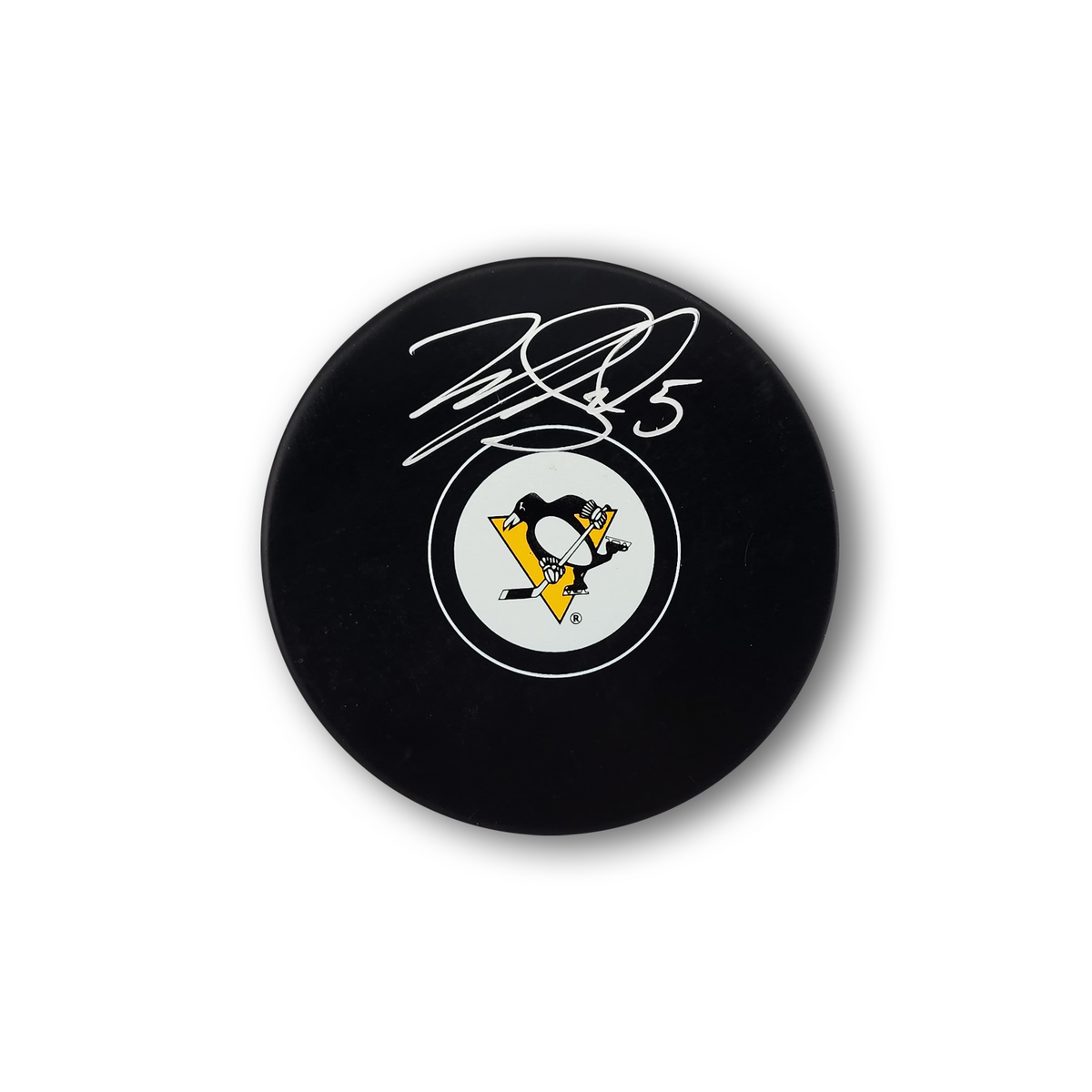 Mike Matheson Autographed Pittsburgh Penguins Hockey Puck