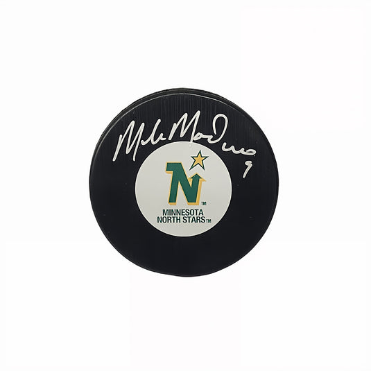 Mike Modano Autographed Minnesota North Stars Hockey Puck
