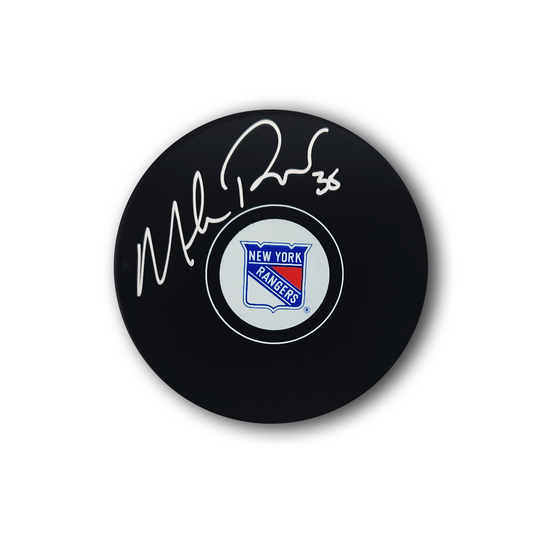 Mike Richter Autographed New York Rangers Hockey Puck