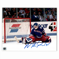 Mike Richter Autographed New York Rangers Home 8x10 Horizontal Photo