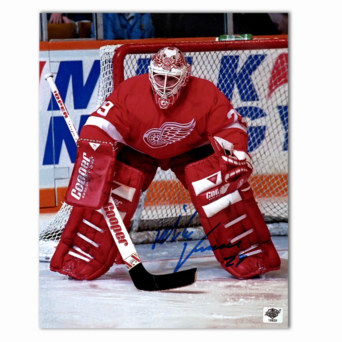 Mike Vernon Autographed Detroit Red Wings 8x10 Photo