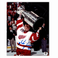 Mike Vernon Autographed Detroit Red Wings Stanley Cup 8x10 Photo