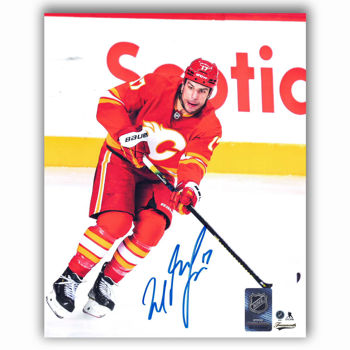 Milan Lucic Calgary Flames Home Autographed 8x10 Photo