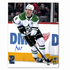 Miro Heiskanen Autographed Dallas Stars Away 8x10 Photo