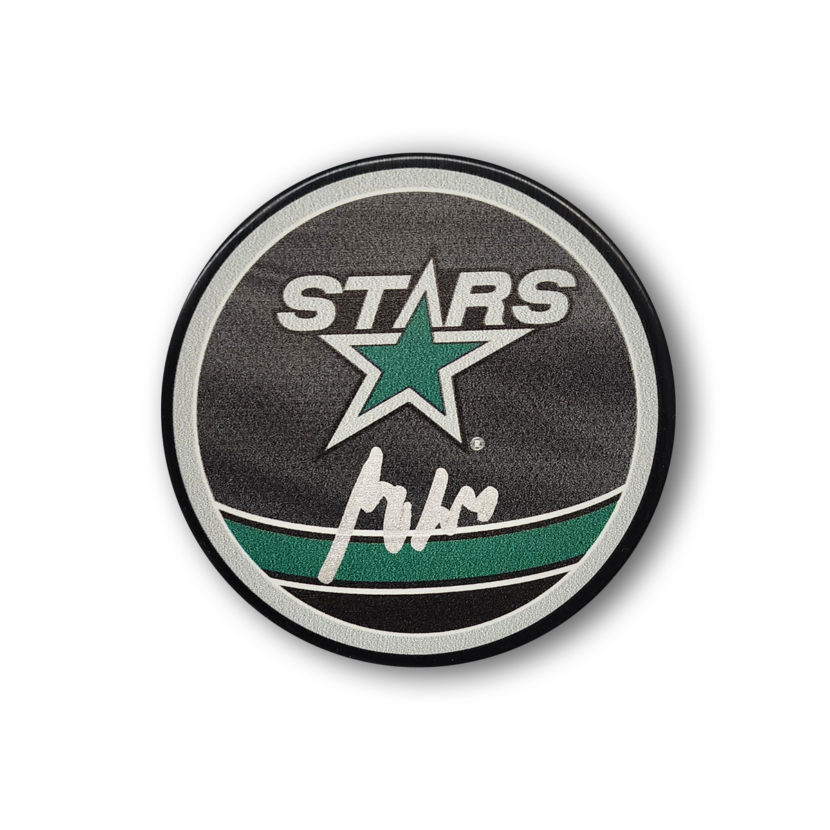 Miro Heiskanen Autographed Dallas Stars Reverse Retro Hockey Puck