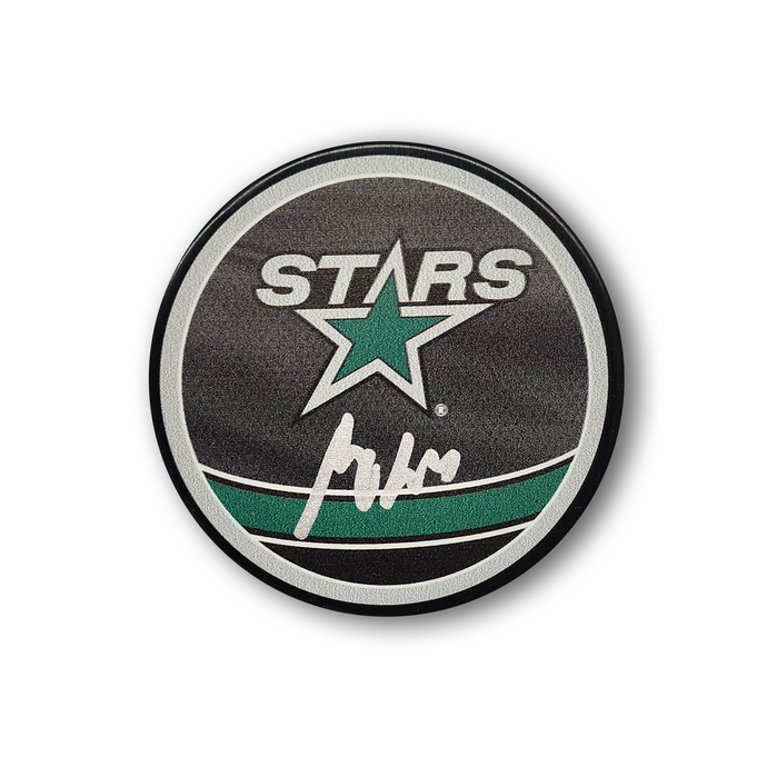 Miro Heiskanen Autographed Dallas Stars Reverse Retro Hockey Puck