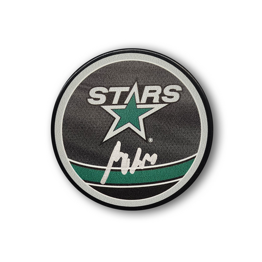 Miro Heiskanen Autographed Dallas Stars Reverse Retro Hockey Puck