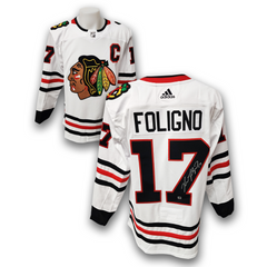 Nick Foligno Autographed Chicago Black Hawks Away Adidas Jersey