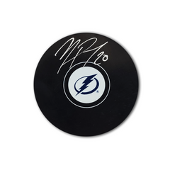 Nick Paul Autographed Tampa Bay Lightning Hockey Puck