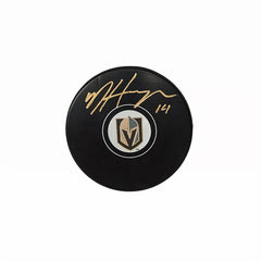 Nicolas Hague Autographed Vegas Golden Knights Hockey Puck