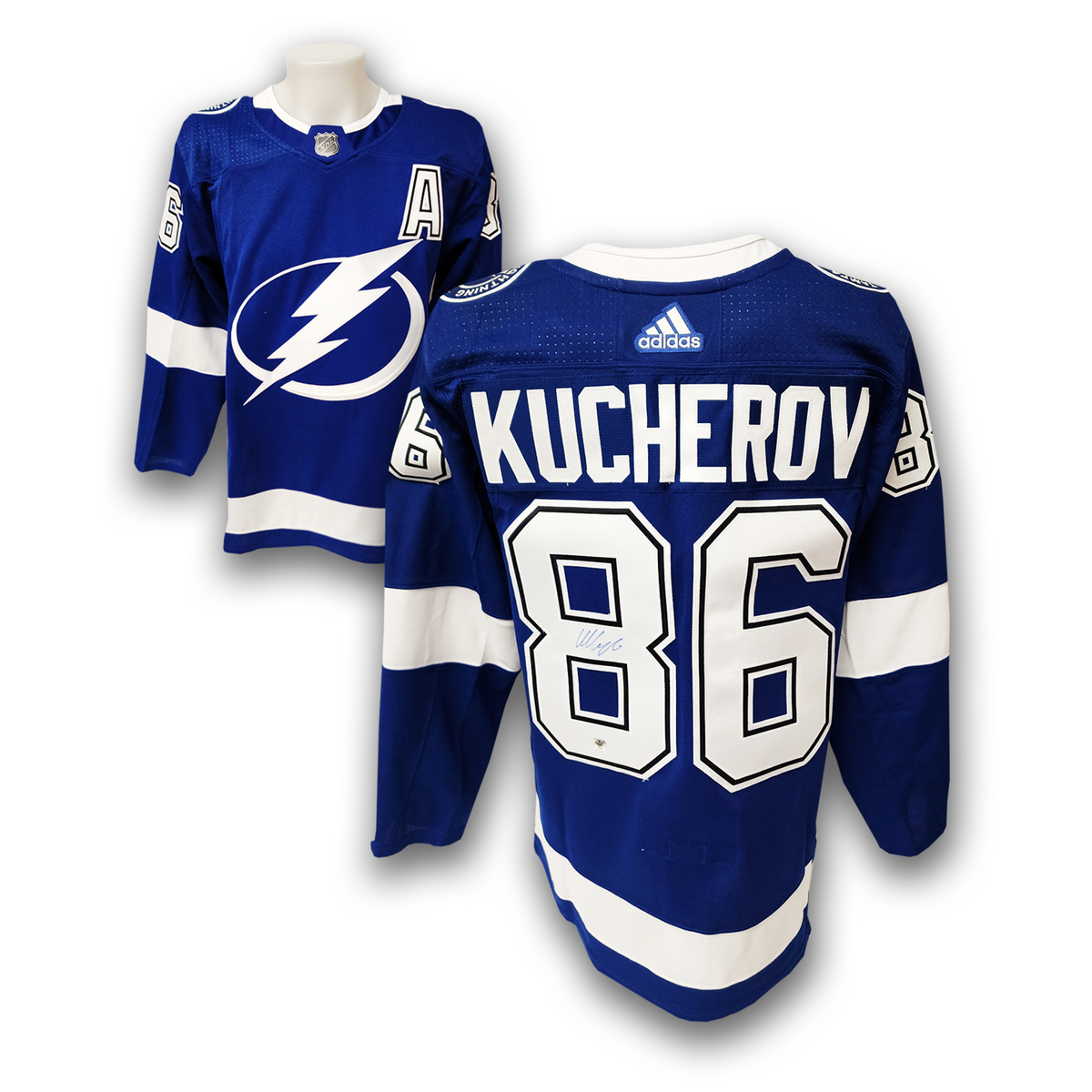 Nikita Kucherov Autographed Tampa Bay Lightning Adidas Jersey