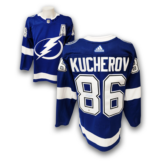 Nikita Kucherov Autographed Tampa Bay Lightning Adidas Jersey
