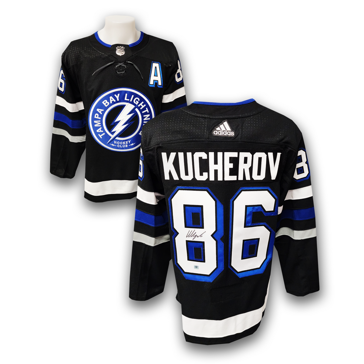 Nikita Kucherov Autographed Tampa Bay Lightning Alternate Adidas Jersey