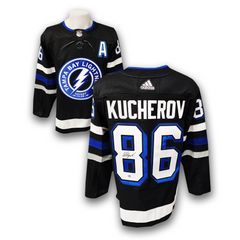 Nikita Kucherov Autographed Tampa Bay Lightning Alternate Adidas Jersey
