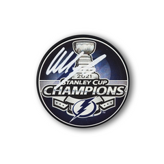 Nikita Kucherov Autographed Tampa Bay Lightning 2021 Stanley Cup Puck