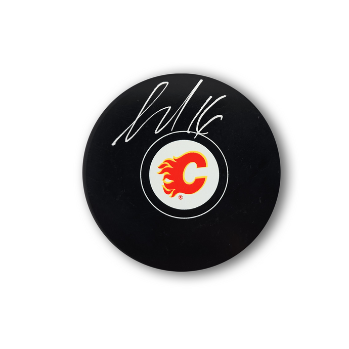 Nikita Zadorov Autographed Calgary Flames Hockey Puck