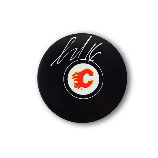 Nikita Zadorov Autographed Calgary Flames Hockey Puck