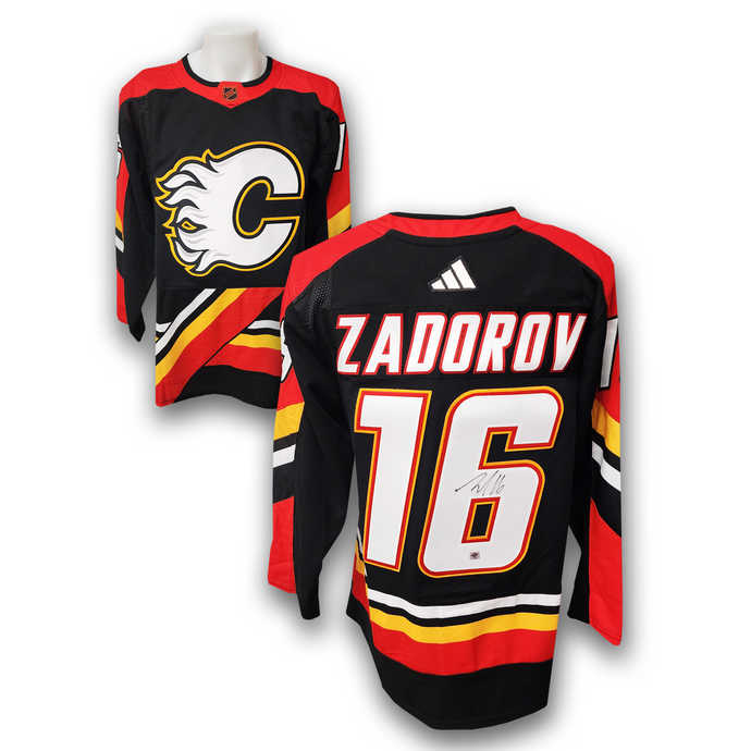 Nikita Zadorov Autographed Calgary Flames Reverse Retro 2.0 Adidas Jersey