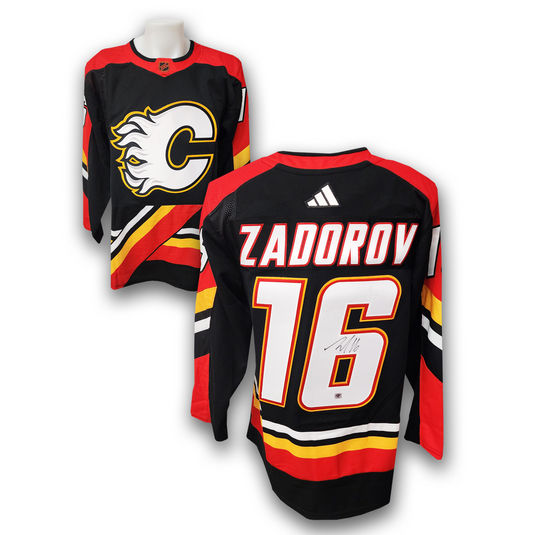Nikita Zadorov Autographed Calgary Flames Reverse Retro 2.0 Adidas Jersey