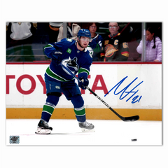 Nils Hoglander Autographed Vancouver Canucks Home 8x10 Horizontal Photo