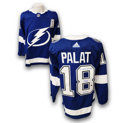Ondrej Palat Autographed Tampa Bay Lightning Home Adidas Jersey Inscribed Cup Years