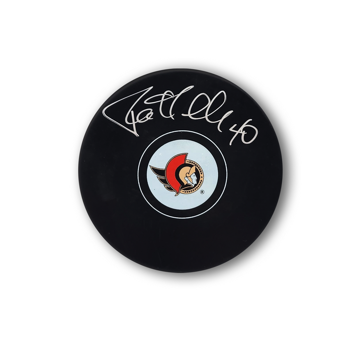 Patrick Lalime Autographed Ottawa Senators Hockey Puck