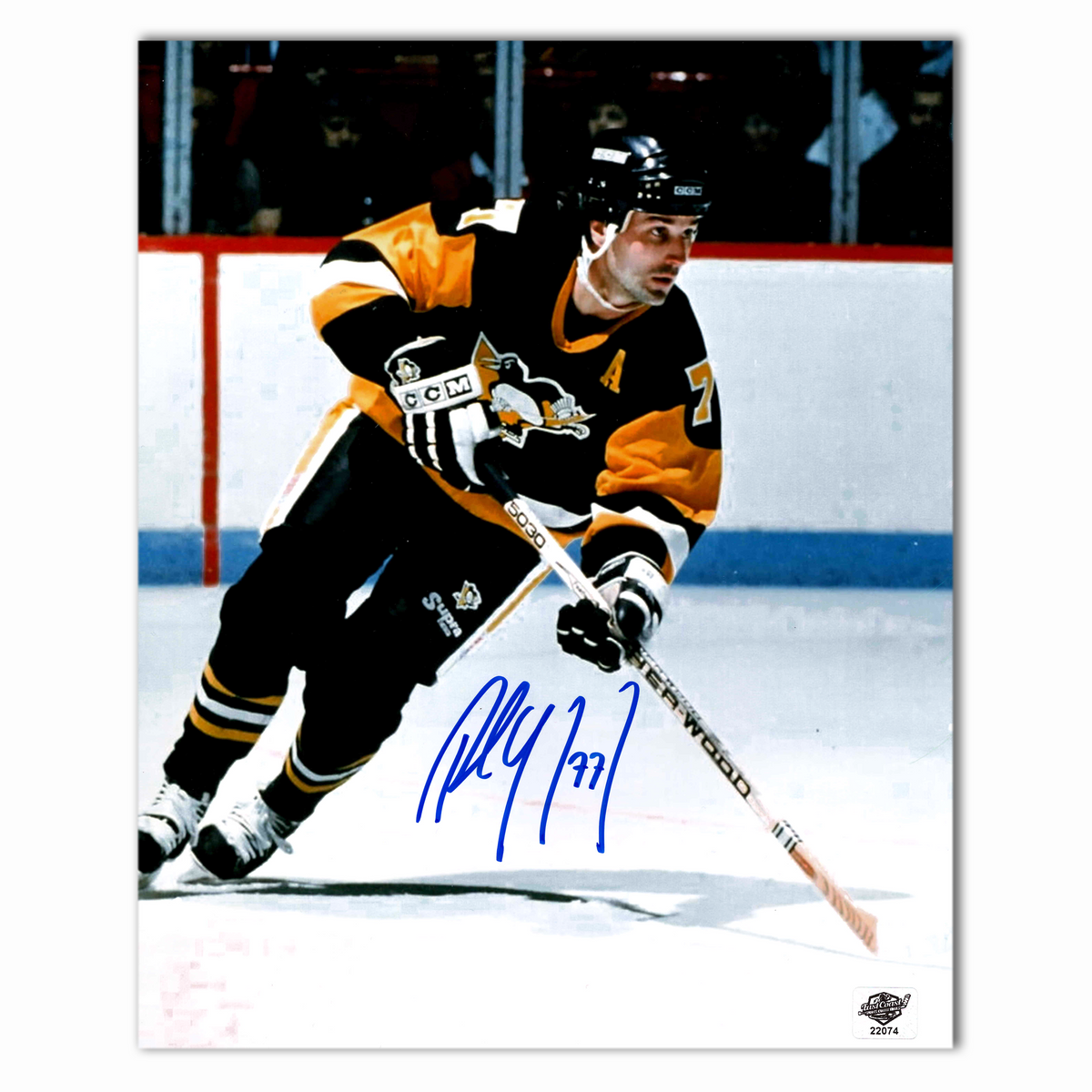 Paul Coffey Autographed Pittsburgh Penguins Home 8x10 Photo