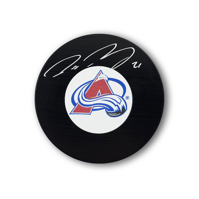 Peter Forsberg Autographed Colorado Avalanche Hockey Puck