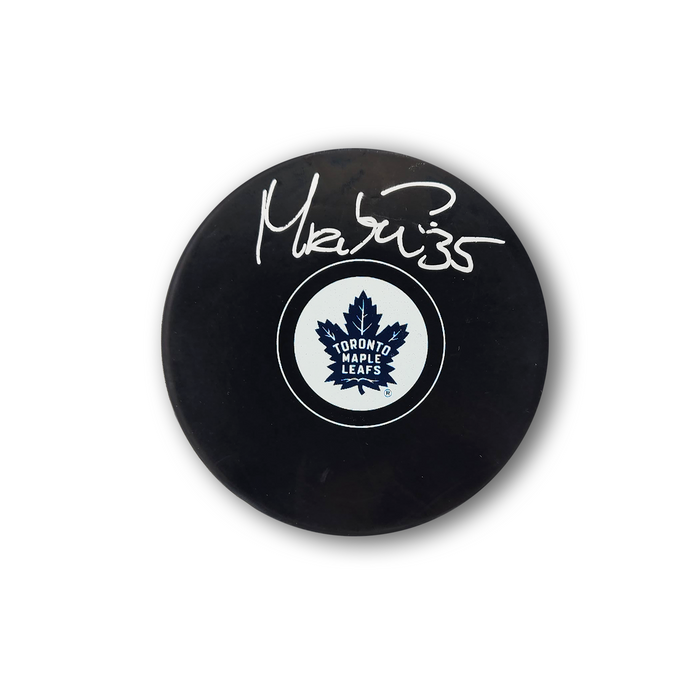 Petr Mrazek Autographed Toronto Maple Leafs Hockey Puck