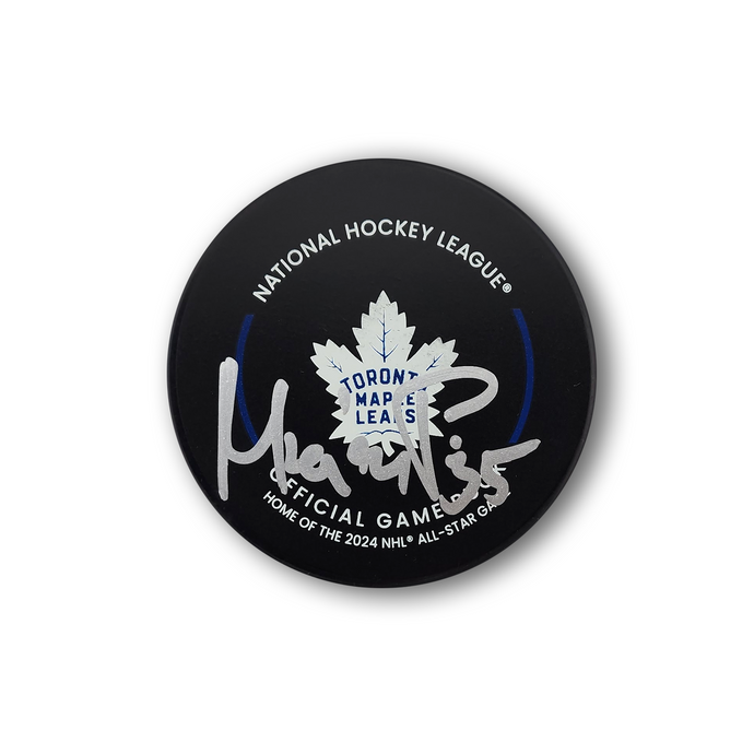 Petr Mrazek Autographed Toronto Maple Leafs Official Hockey Puck