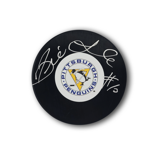 Pierre Larouche Autographed Pittsburgh Penguins Hockey Puck
