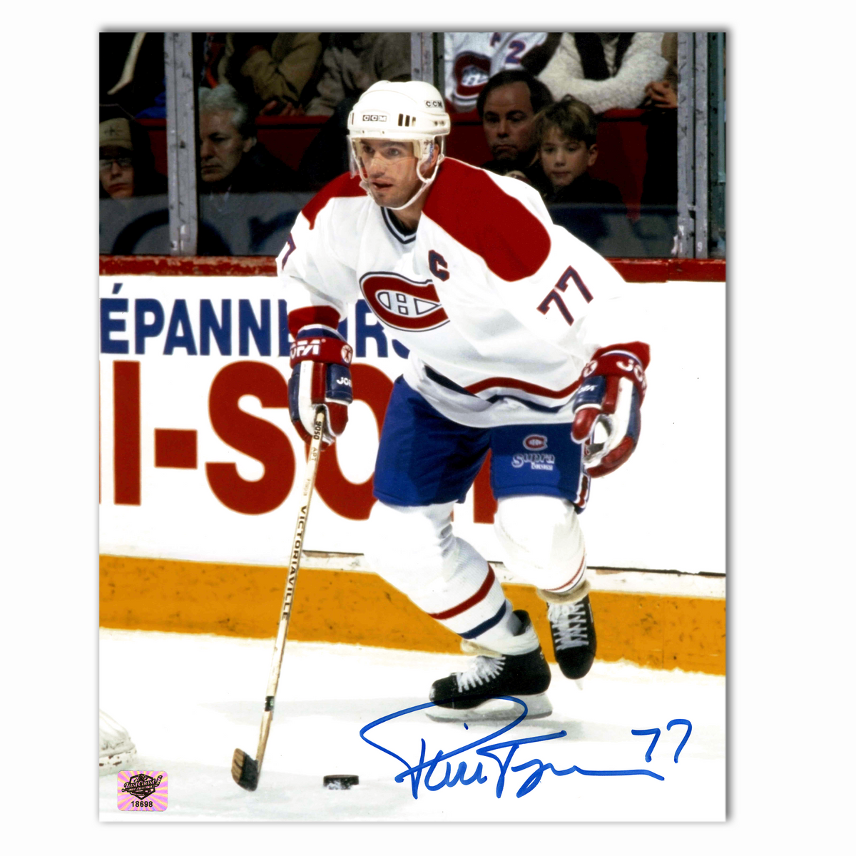 Pierre Turgeon Autographed Montreal Canadiens Away 8x10 Photo