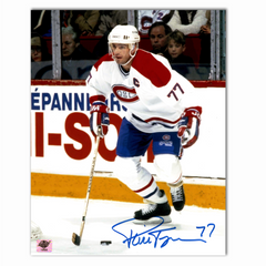 Pierre Turgeon Autographed Montreal Canadiens Away 8x10 Photo