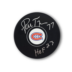 Pierre Turgeon Autographed Montreal Canadiens Hockey Puck