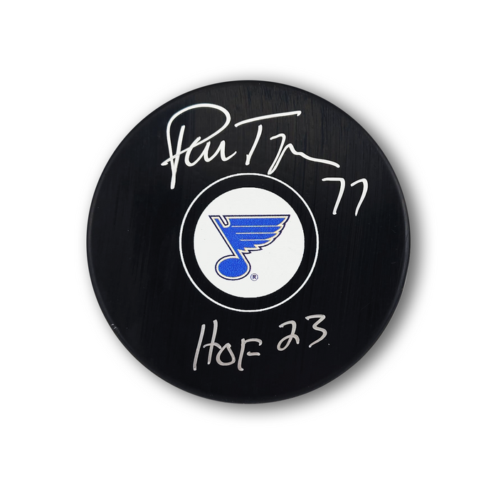 Pierre Turgeon Autographed St. Louis Blues Hockey Puck