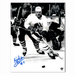 Real Cloutier Autographed Quebec Nordiques Away 8x10 Photo