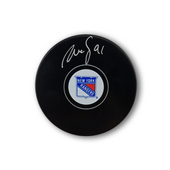 Reilly Smith Autographed New York Rangers Hockey Puck
