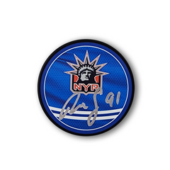 Reilly Smith Autographed New York Rangers Reverse Retro Hockey Puck