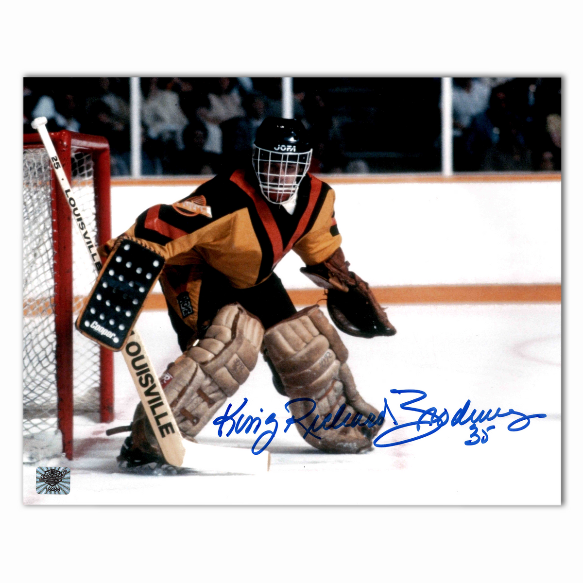 Richard Brodeur Autographed Vancouver Canucks 8x10 Horizontal Photo