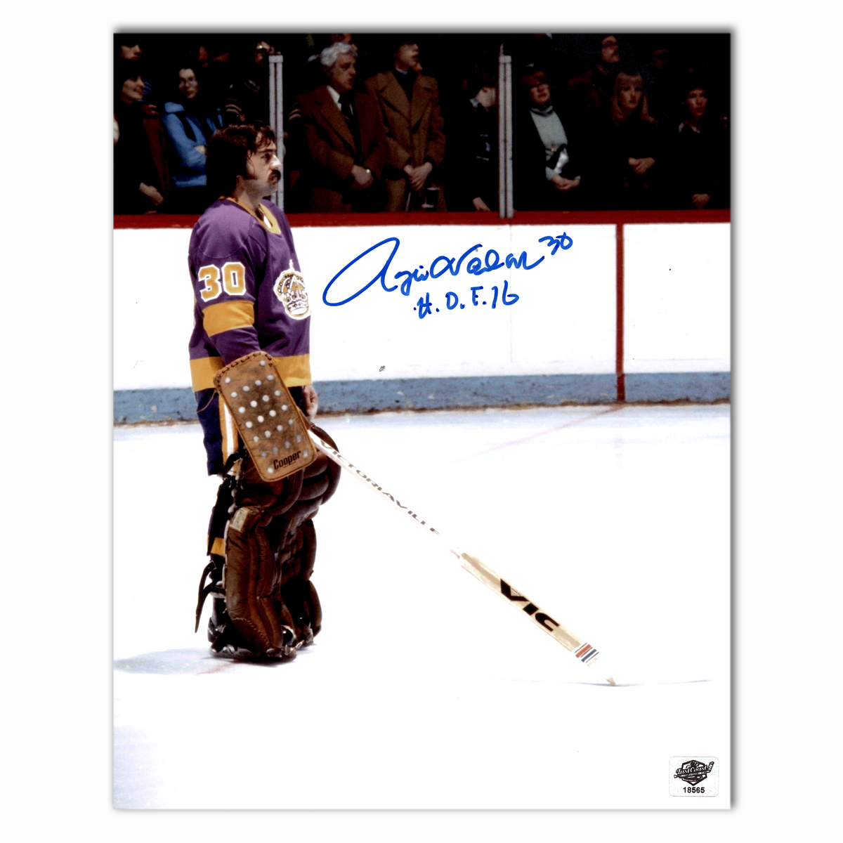 Rogie Vachon Autographed Los Angles Kings 8x10 Photo