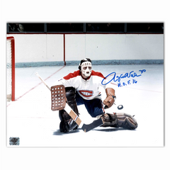 Rogie Vachon Autographed Montreal Canadiens Away 8x10 Photo