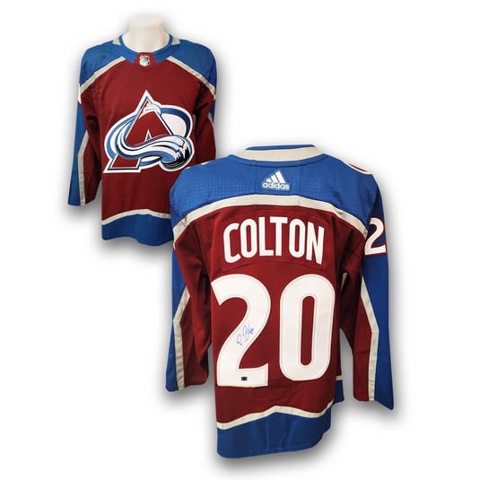 Ross Colton Autographed Colorado Avalanche Adidas Jersey