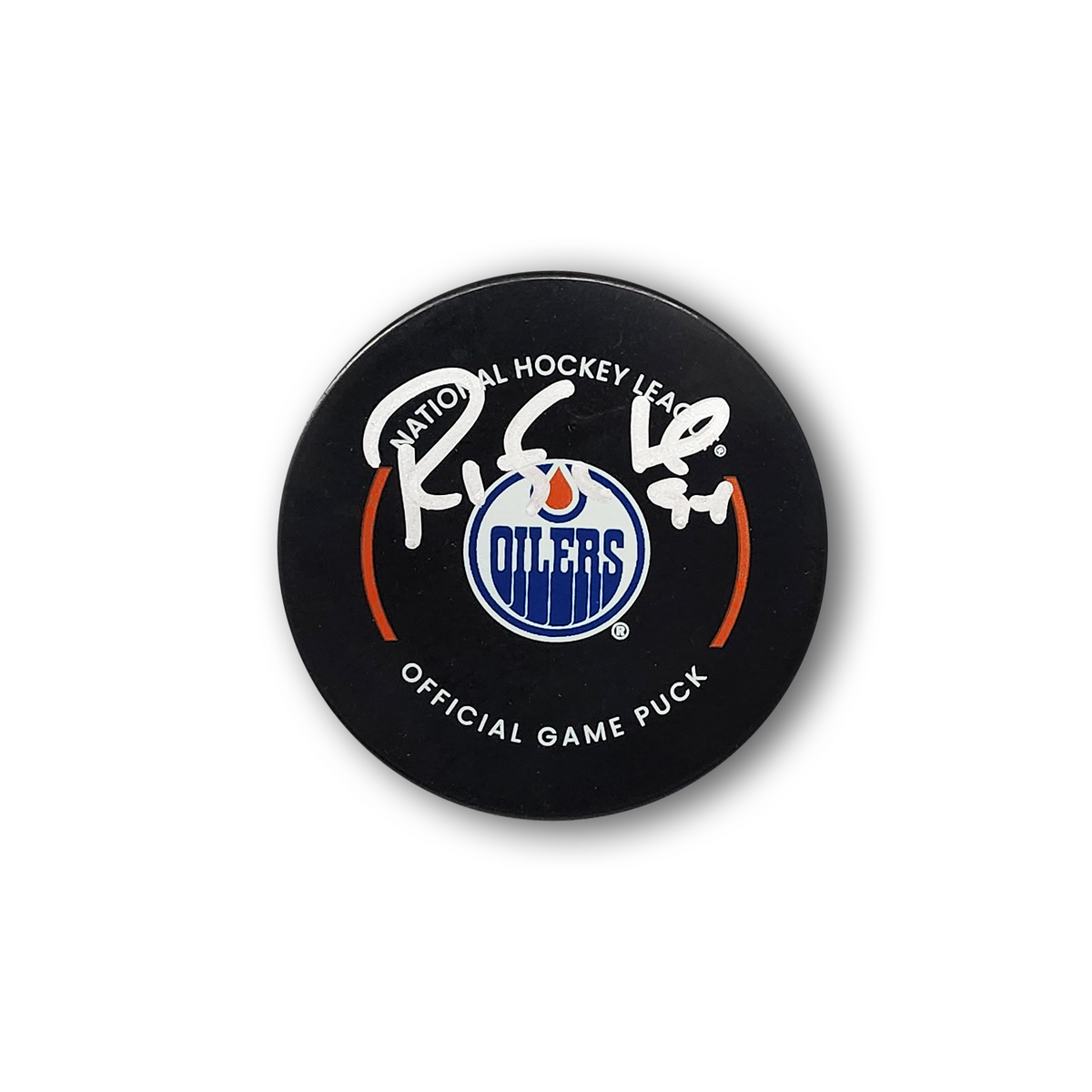 Ryan Smyth Autographed Edmonton Oilers Official Hockey Puck